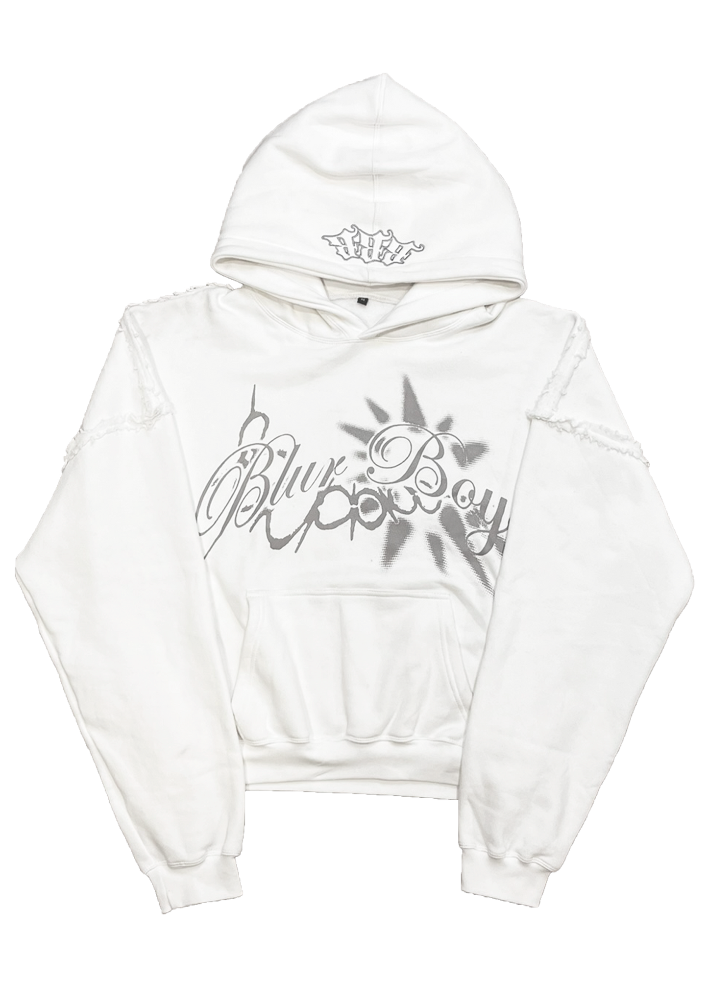 Perfect Ripped Hoodie White