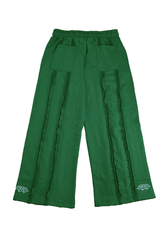 Blur Baggy Pants Green/White