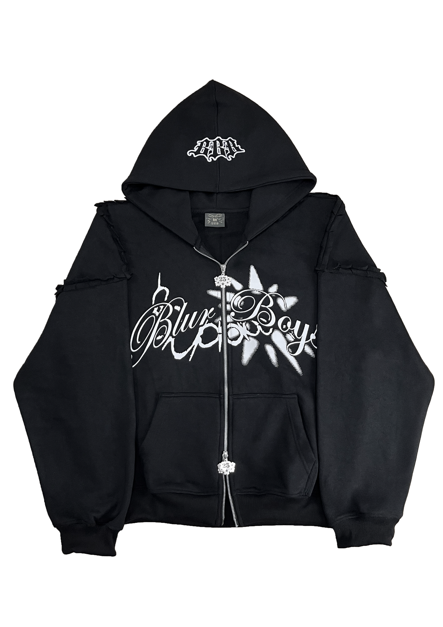 Blur Zip Up Black/White