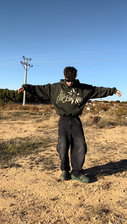 Perfect Ripped Hoodie Black