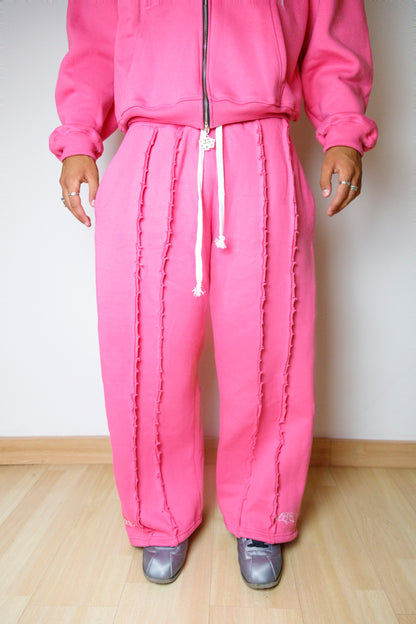 Blur Baggy Pants Pink/White