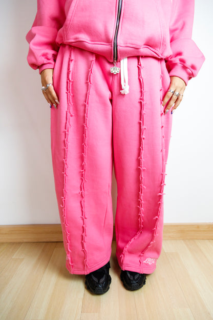 Blur Baggy Pants Pink/White