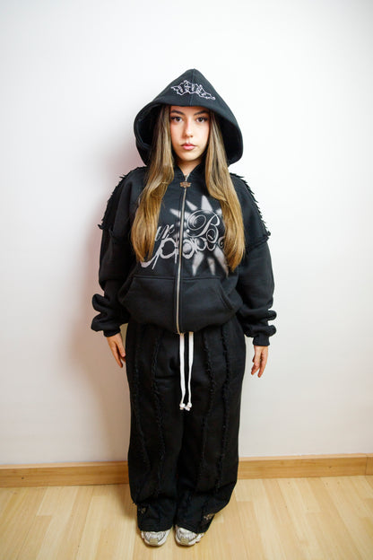 Blur Zip Up Black/Grey