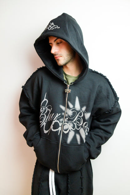 Blur Zip Up Black/Grey