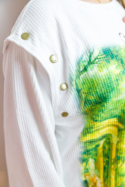 LongSleeve Vest 2x1 Tee White