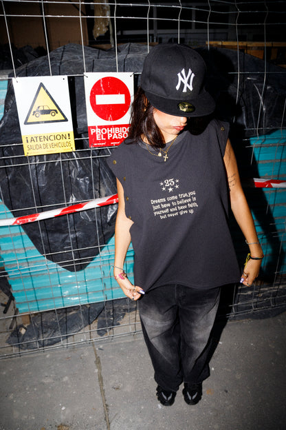 LongSleeve Vest 2x1 Tee Dark Gray